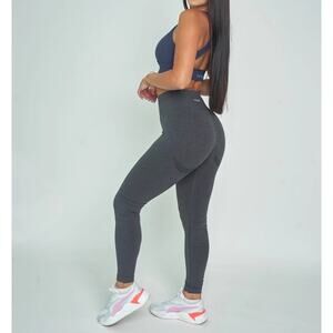 Avine Seamless Butt Lifting Leggings High Waist Workout Shaping Dark Gray S